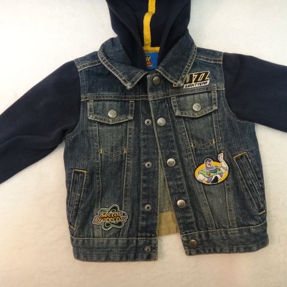 Buzz Lightyear Jean Hoodie Jacket size 2T - Picture 2 of 7